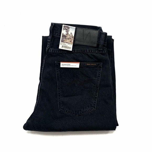 Nudie Jeans Tuff Tony Black Vintage Denim Jeans - Picture 1 of 8